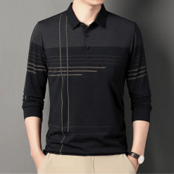 Alternative view of Men's Long Sleeve Golf Polo Shirt