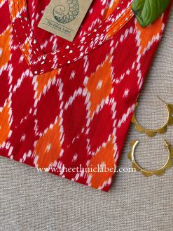 Alternative view of "Ikat" Kantha Cotton Kurta