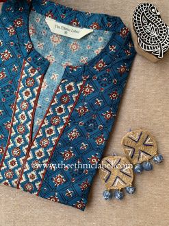 Alternative view of "Gauri" Hand Block Printed Cotton kurta