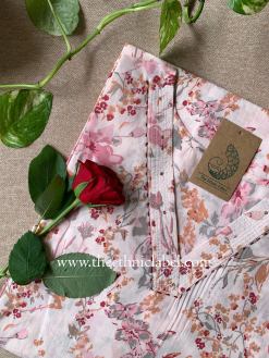 Alternative view of "Fardeena" Floral Cotton kurta - Big Size