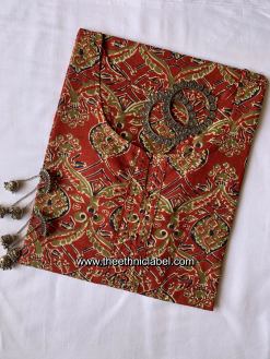 "Imaarat" Ajrakh Cotton Kurta - Big Size