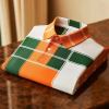 Balltoy Men’s Classic Business Logo Button Short Sleeve Shirt