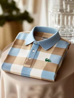 Men’s Classic Business Logo Button Short Sleeve