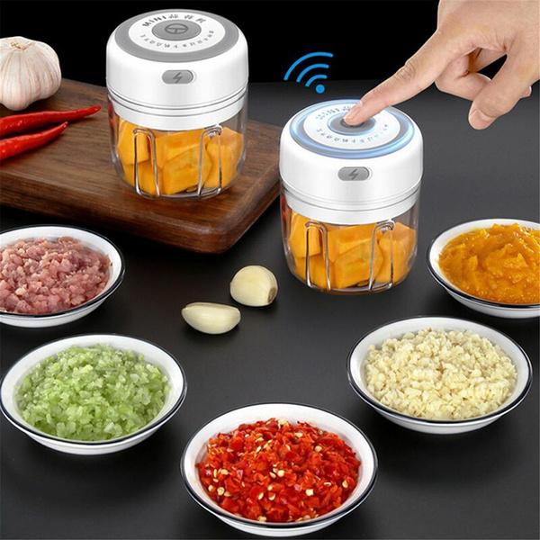 Electric Mini Garlic Chopper Meat Grinder Crusher for Nuts Fruits Vegetable Food - Image 4