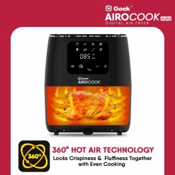 Alternative view of Airocook Aura 5L Digital Air Fryer